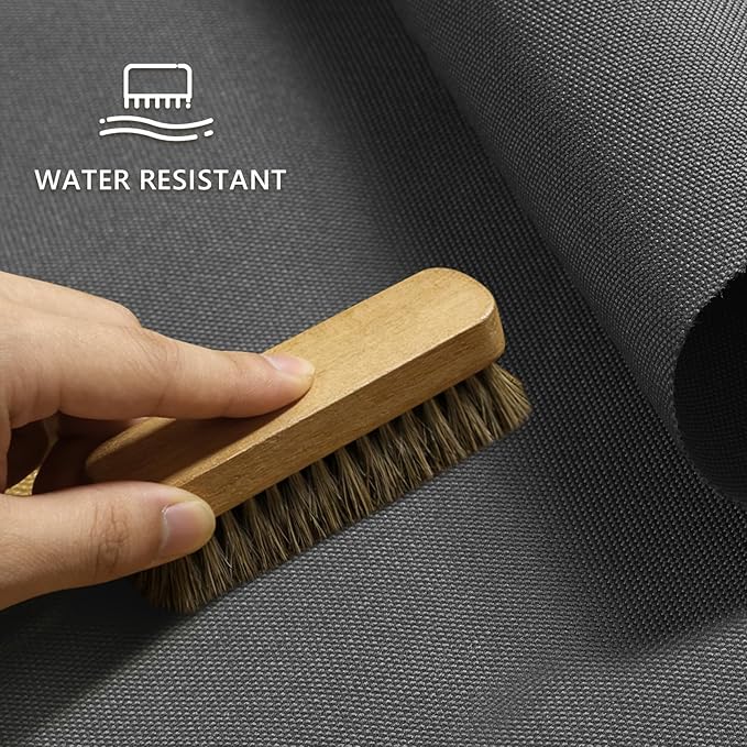 Waterproof Canvas Fabric by The Yard 58inch 600D Upholstery Material Polyester Fabric Outdoor Water Resistant Fabric for Sewing Chair Patio Cushion Purse Bag Interior, Pre Cut 2 Yard Grey