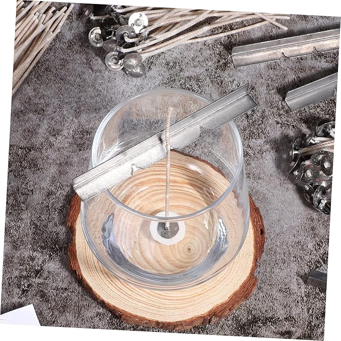 1set Candle Making Kit Candle Wicks Wick Holders Stickers for Projects Compatible Beeswax Paraffin for Handmade Family Fun