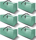 VELVETSURE 6 Pack Heavy Duty Large Moving Bags W/Backpack Straps - Strong Handles & Zippers, Storage Totes For Space Saving, Fold Flat, Alternative to Moving Box and Storage Bin, Teal