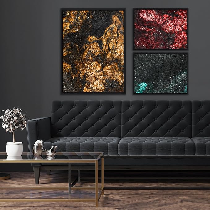 Pixy Canvas Floater Frame 8x10 for 3/4 (0.75) inch Deep Canvas Paintings/Canvas Prints/Wood Canvas Panels/Wall Art/Wall Decor/Home Decor/Artwork (Black, 8 x 10 inch, Portrait)