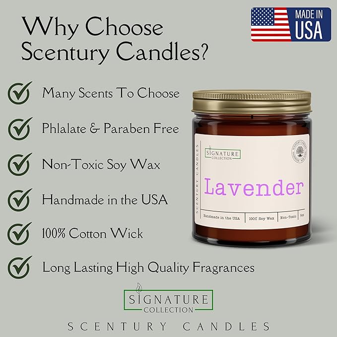 English Garden Floral Scented Candle, Many Scents to Choose from, All Natural Non-Toxic Soy Wax, Handmade in The USA (English Garden)