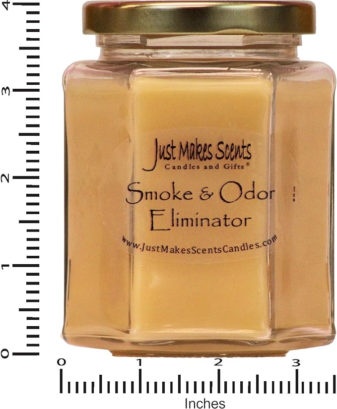 Smoke and Odor Eliminator Candle - Odor Eliminating Scented Candles for Home - Neutralizes Cigarette, Food, and Pet Smells | Natural Soy Wax Candle, Hand Poured in The USA