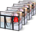 4Pack Clear Blanket Storage Bags, Vinyl Comforter Clothes Storage Closet Organizers and Storage Containers Moving Bags with Reinforced Handle for Bedding, Clothing, Comforters, Pillows, Toys,90L