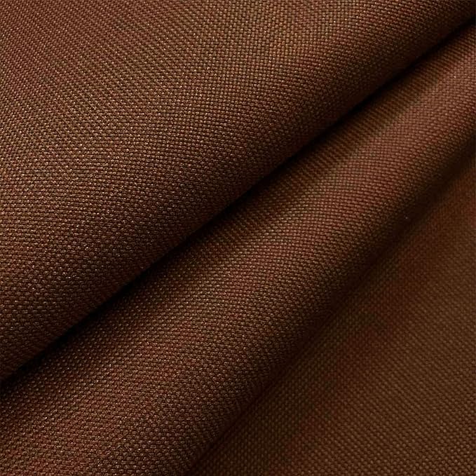 Foreate Waterproof Canvas Fabric by The Yard 600D Upholstery Fabric for Chairs 58" Wide Indoor Outdoor Water Resistant Canvas Polyester Material Sewing DIY Cloth, 8 Yards Brown