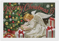 AIVKIEJK Diamond Painting Kits for Adults - Merry Christmas Angel Welcome Painting DIY 5D Full Drill Diamond Dots Paintings with Diamonds Gem Art and Crafts Home Decor 8"x12"