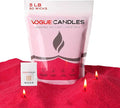 Vogue Candles Red Pearled Candle Sand Wax (5 LB) – Mother’s Day Candle Kit with 50 Cotton Wicks for DIY Home Lighting – Plant-Based & Reusable Wax Granules Refill for Clean Burning & Custom Vessels