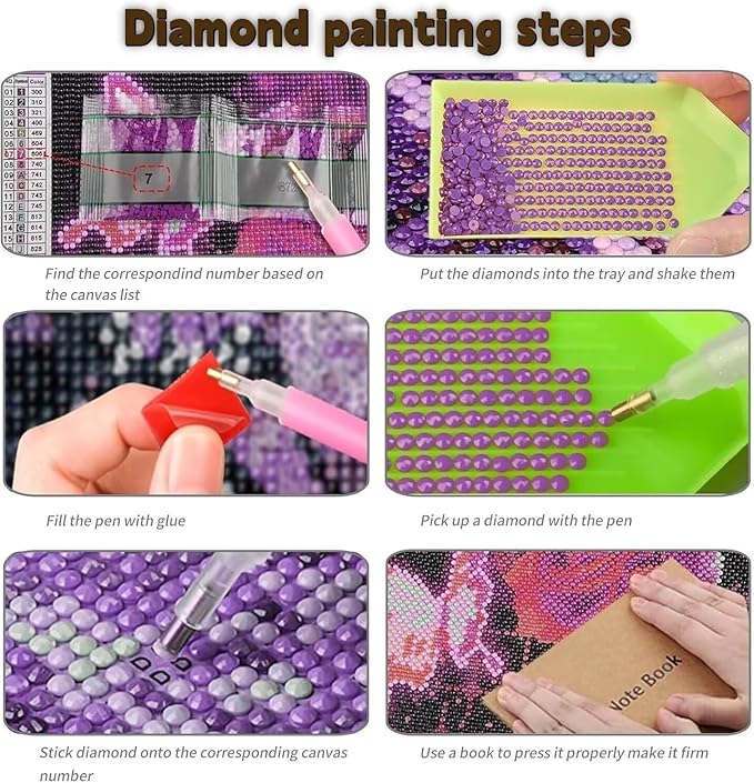 Large Diamond Art Kits for Adults, Diamond Painting Snowflake Dimond Painting Candle Wall Art Mosaic Kits, DIY Crystal Arts & Crafts Canvas Paintings, Hobbies for Women, Room Decor 95 x 32inch Z4-974