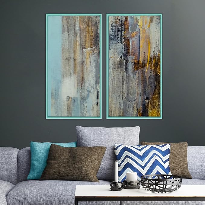 Pixy Canvas Floater Frame 12x14 for 1-1/2 (1.5) inch Deep Canvas Paintings/Canvas Prints/Wood Canvas Panels/Wall Art/Wall Decor/Home Decor/Artwork (Lucite Green, 12 x 14 inch, Landscape)
