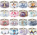 Scented Soy Wax Travel Tin Jar Candles - 2.5 OZ Gifts for Home, Mom - Christmas, Birthday, Thanksgiving, Mother's Day - 16 Pack