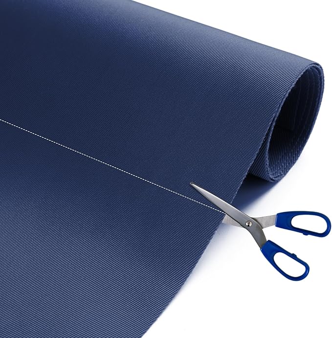 Nylon Fabric, 58" W 420D Waterproof Fabric 5 Yard Ripstop Nylon Material Outdoor Upholstery Twill Sewing Material for Patio Chair, Lining, Cushion, Purse, Tote Bag, Tarp Cover, DIY Project Navy Blue