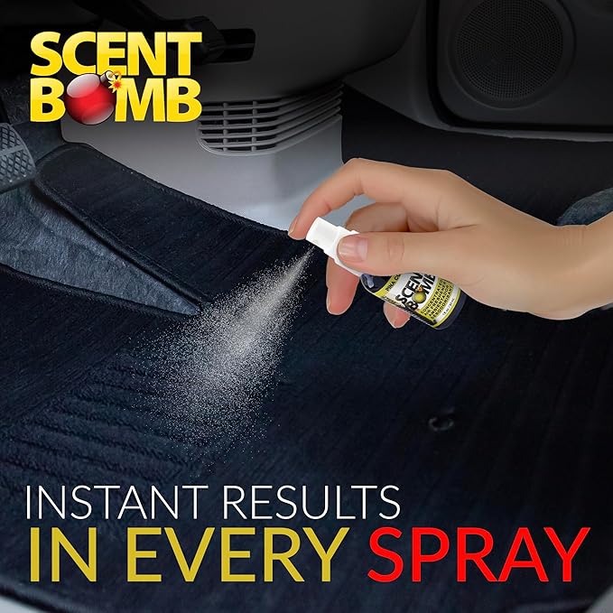 Scent Bomb Air Freshener Spray, Long-Lasting Odor Eliminator - Effective Deodorizer for Home & Car, Fresh Room Spray for Kitchen, Bathroom & Smell Neutralizer - 1 oz Pack of 4, Pina Colada Scent