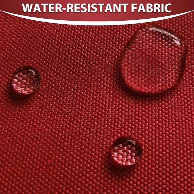 Waterproof Canvas Fabric by The Yard 58inch 600D Upholstery Material Polyester Fabric Outdoor Water Resistant Fabric for Sewing Chair Patio Cushion Purse Bag Interior, 8 Yard Red