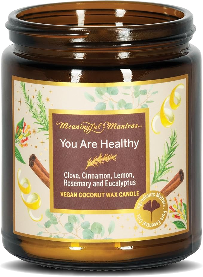 Natural Candle Made from 100% Handmade Coconut Wax with No Soy, Beeswax or Paraffin - Vegan Clean Burning Non Toxic Candles for Home - Scented Candles for Home – Hollistic Blend Candle Jar, 8 oz