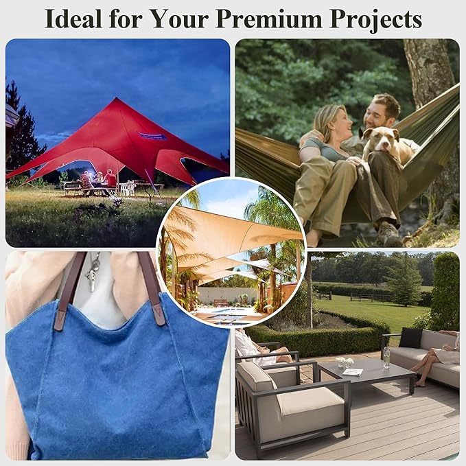 Foreate Waterproof Canvas Fabric by The Yard 600D Fade & UV Resistant Indoor Outdoor Oxford Fabric 58” W Upholstery Polyester Material for Patio Chairs Tent Camping DIY, 1 Yard Army Green