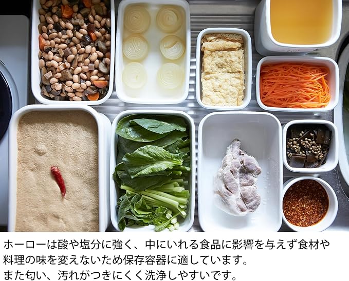 Nodahoro WRA-S White Series Storage Container, Rectangular Shallow Type, S, Seal Lid, Made in Japan