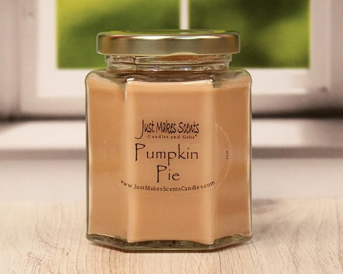 3 Pack - Pumpkin Pie Scented Blended Soy Candle | Hand Poured Fall Fragrance Candles | Made in The USA by Just Makes Scents