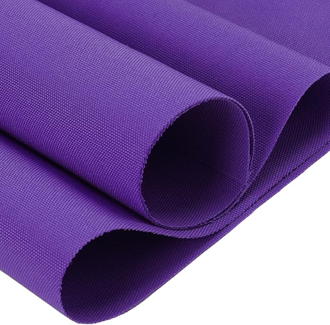 Thickened Waterproof Canvas Fabric by The Yard, 1200D 58" W Outdoor Upholstery Material Heavy Duty Fabric Water Resistant Sewing Material for Chair Patio Cushion Purse Bag, 10 Yard Purple