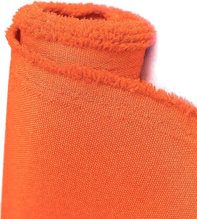 Foreate Waterproof Canvas Fabric by The Yard 600D Upholstery Fabric for Chairs 58" Wide Indoor Outdoor Water Resistant Canvas Polyester Material Sewing DIY Cloth, 15 Yards Orange