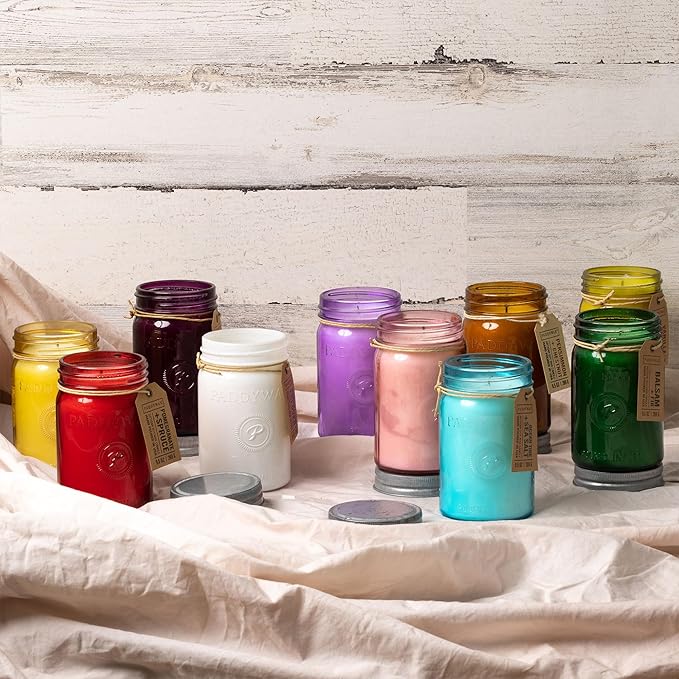Paddywax Scented Candles Relish Collection Soy Wax Artisan Candle in Glass Jar with Lid, 9.5-Ounce, Lavender + Thyme