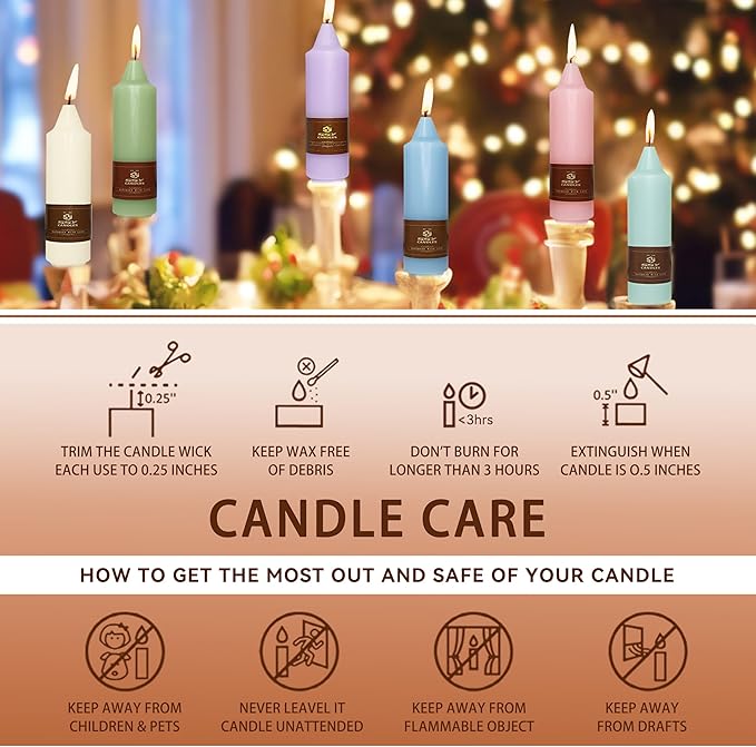 5 Inch Pumpkin Taper Candles Hand Poured Unscented Smokeless Short Chunky Tapered Candles for Cozy Living Room Hygge Farmhouse Kitchen Mantel Display