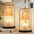 2-Pack Candle Warmer Lamps with Timer, Electric Candle Lamp Warmer for Jar Candles, Dimmable Wax Melt Warmer with 4 Bulbs, Mom Birthday House Warming Gift New Home, Vintage Home Decor
