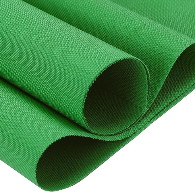 Thickened Waterproof Canvas Fabric by The Yard, 1200D 58" W Outdoor Upholstery Material Heavy Duty Fabric Water Resistant Sewing Material for Chair Patio Cushion Purse Bag, 12 Yard Green