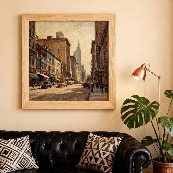 Wood Canvas Frames, Solid Wood Canvas Stretcher Bars Kits,Solid Wood Picture Frames for Oil Paintings,Prints,Posters,Wall Art Needlework,2 Pack(50 * 50cm/20 * 20")