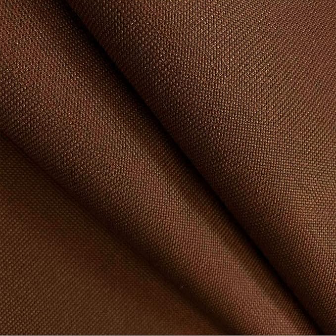 Foreate Waterproof Canvas Fabric by The Yard 600D Upholstery Fabric for Chairs 58" Wide Indoor Outdoor Water Resistant Canvas Polyester Material Sewing DIY Cloth, 5 Yards Brown