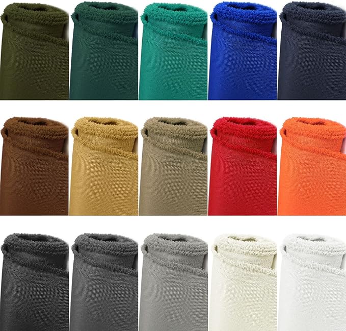 Foreate Waterproof Canvas Fabric by The Yard 600D Upholstery Fabric for Chairs 58" Wide Indoor Outdoor Water Resistant Canvas Polyester Material Sewing DIY Cloth, 5 Yards Brown