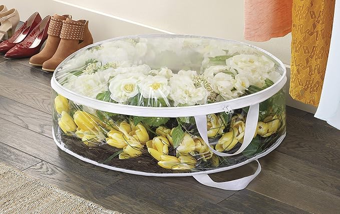 Whitmor Clear Everyday Wreath Bag