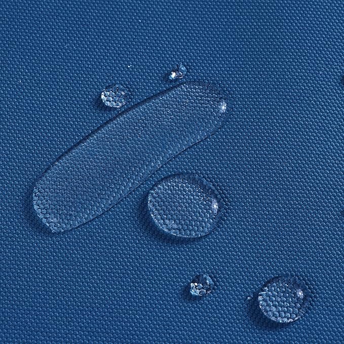 1200D Thicken Waterproof Canvas Fabric by The Yard 58" W Water-Resistant Polyester Fabric Heavy Duty Outdoor Upholstery Material for Chair Patio Cushion Furniture Cover Sewing DIY, 2 Yards Ocean Blue