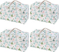 VENO 4 Pack Extra Large Heavy Duty Moving Bags with Wide Opening & Reinforced Handles, Reusable Storage Tote Bags with Strong Zippers for Clothes, College Dorm Essentials & Moving Supplies