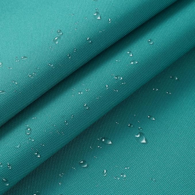 1200D Thicken Waterproof Canvas Fabric by The Yard 58" W Water-Resistant Polyester Fabric Heavy Duty Outdoor Upholstery Material for Chair Patio Cushion Furniture Cover Sewing DIY, 1 Yard Teal