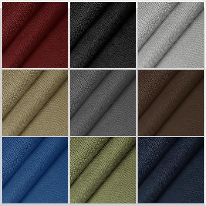 Foreate Waterproof Canvas Fabric by The Yard 600D Fade & UV Resistant Indoor Outdoor Oxford Fabric 58” W Upholstery Polyester Material for Patio Chairs Tent Camping DIY, 3 Yard Silver Gray