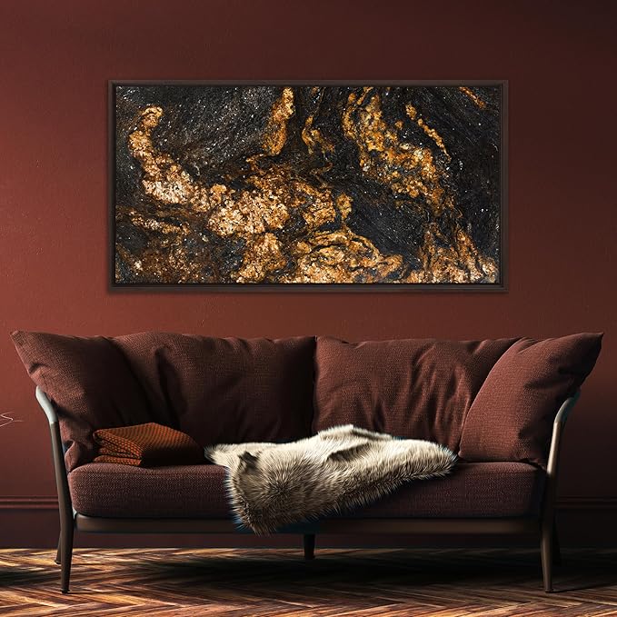 Pixy Canvas Floater Frame 12x14 for 3/4 (0.75) inch Deep Canvas Paintings/Canvas Prints/Wood Canvas Panels/Wall Art/Wall Decor/Home Decor/Artwork (Dark Walnut, 12 x 14 inch, Landscape)