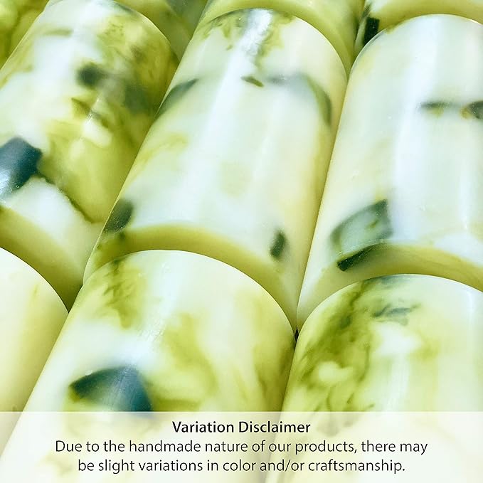 Lulu Candles | Pineapple Evergreen | Handcrafted Pillar Candles | Made in The USA | Highly Scented & Long Lasting - 3x6 Pillar