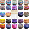 Domivirgo 24 Empty Candle Tins 5.4 oz with Lids - Simple Candle-Making Kit, Includes Wicks, Holders & Stickers, Multi-Purpose Storage Containers for Crafts & Small Items