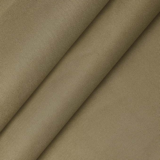 Foreate Waterproof Canvas Fabric by The Yard 600D Fade & UV Resistant Indoor Outdoor Oxford Fabric 58” W Upholstery Polyester Material for Patio Chairs Tent Camping DIY, 5 Yard Khaki