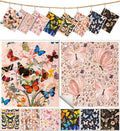 Miss Adola 8 Pack Reusable Kitchen Swedish Dishcloths for Washing Dishes Cloths Absorbent Fast Drying Cleaning Sponge Cute Decorate Washable Swedish Towels, Butterfly