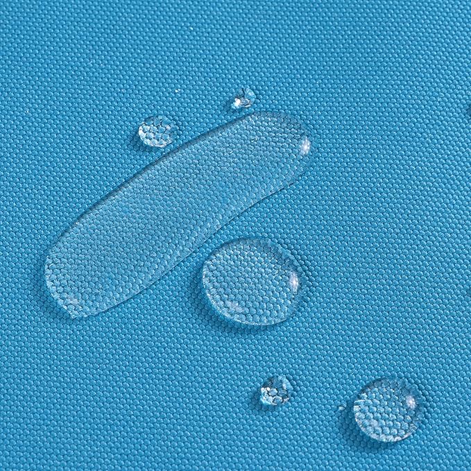 1200D Thicken Waterproof Canvas Fabric by The Yard 58" W Water-Resistant Polyester Fabric Heavy Duty Outdoor Upholstery Material for Chair Patio Cushion Furniture Cover Sewing DIY, 15 Yards Sky Blue
