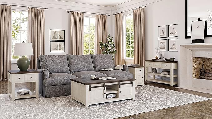 Jofran Madison County Sofa Table, 50'' Console, White