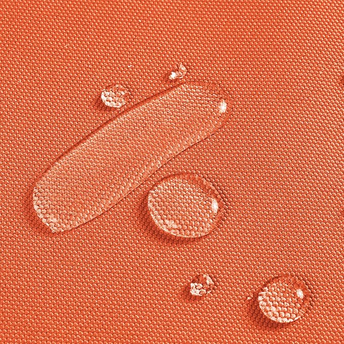 1200D Thicken Waterproof Canvas Fabric by The Yard 58" W Water-Resistant Polyester Fabric Heavy Duty Outdoor Upholstery Material for Chair Patio Cushion Furniture Cover Sewing DIY, 3 Yards Orange