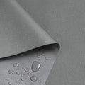Waterproof Marine Canvas Fabric by The Yard 58" W 600D PVC Backing Water-Resistant Polyester Fabric Upholstery Material for Outdoor Indoor Marine Awning Tent Boat Furniture Cover, 3 Yards Light Grey