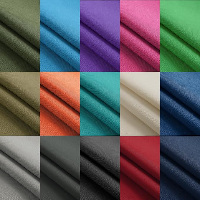 Thickened Waterproof Canvas Fabric by The Yard 1200D 58" W Outdoor Upholstery Material Heavy Duty Fabric Water Resistant Sewing Material for Chair Patio Cushion Purse Bag 2 Yard Grey