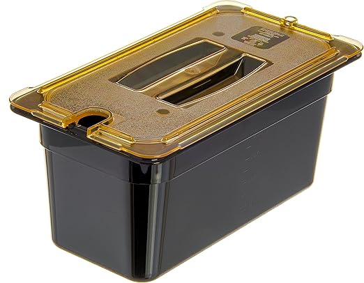 CFS 3086203 StorPlus High Heat Food Pan, 6" Deep, Third Size, Black, 1/3 Size (Pack of 6)