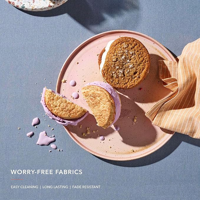 Sunbrella Outdoor Fabric by The Yard | Dupione Papaya (Textured) | Official Sunbrella Seller | Indoor or Outdoor Upholstery Fabric for Chairs, Cushions, Drapery, Pillows, Furniture