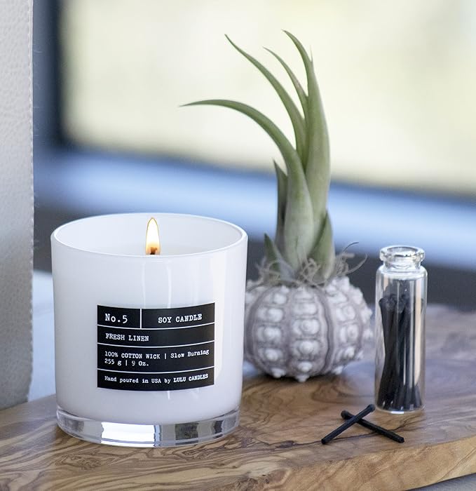 Lulu Candles | Island Coconut | Luxury Scented Soy Jar Candle | Hand Poured in The USA | Highly Scented & Long Lasting (9 Oz.)