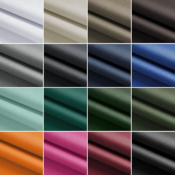 Waterproof Marine Canvas Fabric by The Yard 58" W 600D PVC Backing Water-Resistant Polyester Fabric Upholstery Material for Outdoor Indoor Marine Awning Tent Boat Furniture Cover DIY, 15 Yards Orange