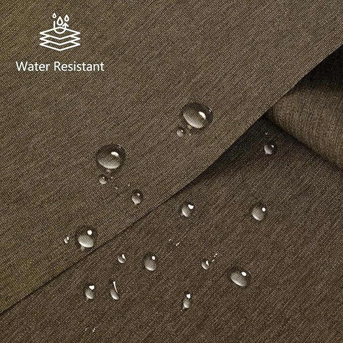 Waterproof Canvas Fabric by The Yard, 58inch 600D Upholstery Fabric Polyester Material Outdoor Water Resistant Material for Sewing Chair Patio Cushion Bag Seat Repair, 8 Yard Yellow Brown