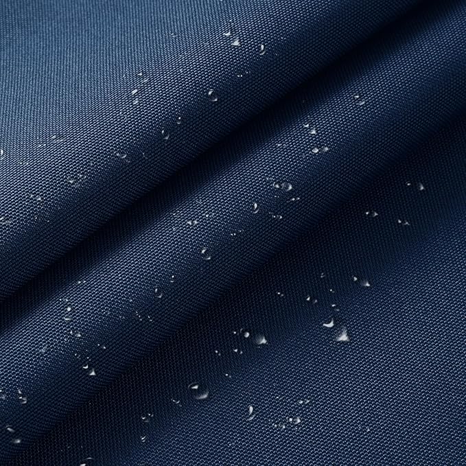 1200D Thicken Waterproof Canvas Fabric by The Yard 58" W Water-Resistant Polyester Fabric Heavy Duty Outdoor Upholstery Material for Chair Patio Cushion Furniture Cover Sewing DIY, 10 Yards Blue